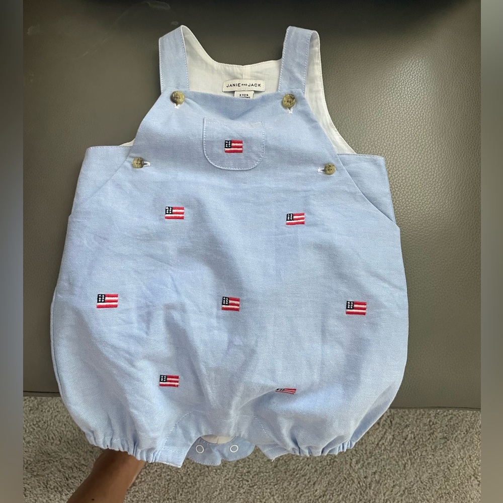 Janie and Jack: American flag bubble